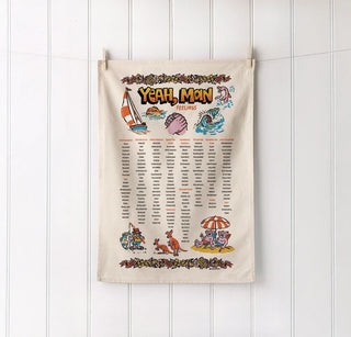 Yeah Man Feelings Tea Towel